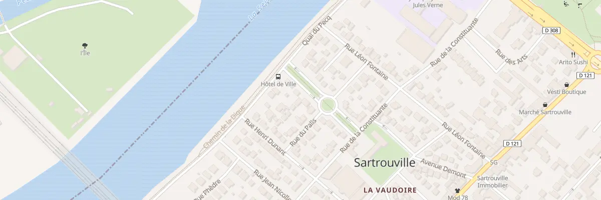 Plan du 6 Av Alfred Foulon à Sartrouville