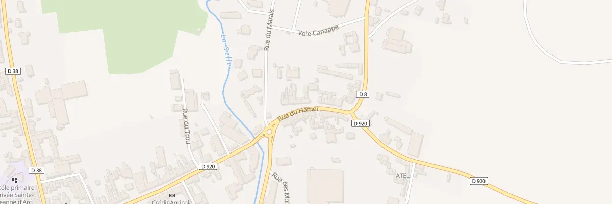 Plan du 11 Rue du Hamel à Conty