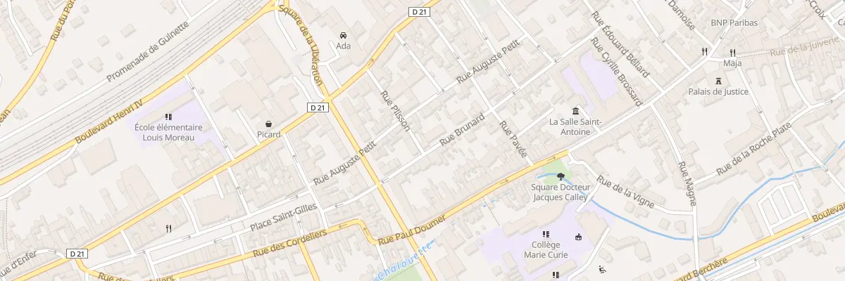 Plan du 1 Rue Plisson à Étampes
