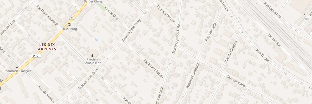 Plan du 42 Rue Rouget de l’Isle à Sartrouville
