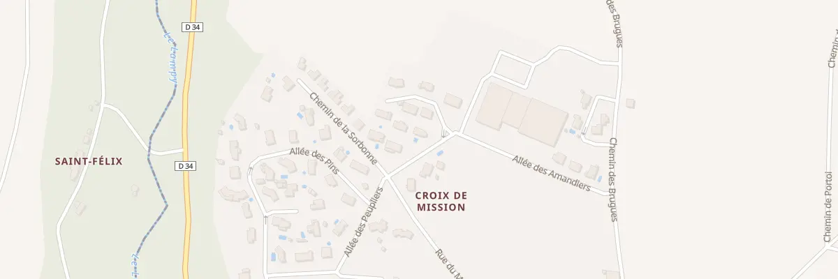 Plan du 3 Croix de Mission à Raissac-sur-Lampy