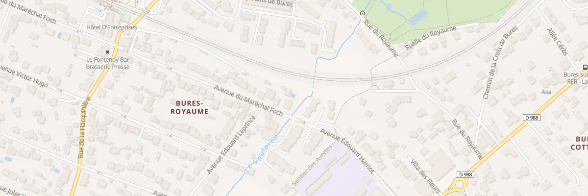 Plan du 2 Av du Maréchal Foch à Bures-sur-Yvette