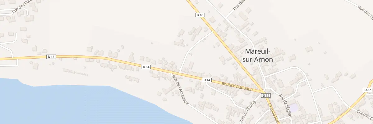 Plan du 36 Rte d’Issoudun à Mareuil-sur-Arnon