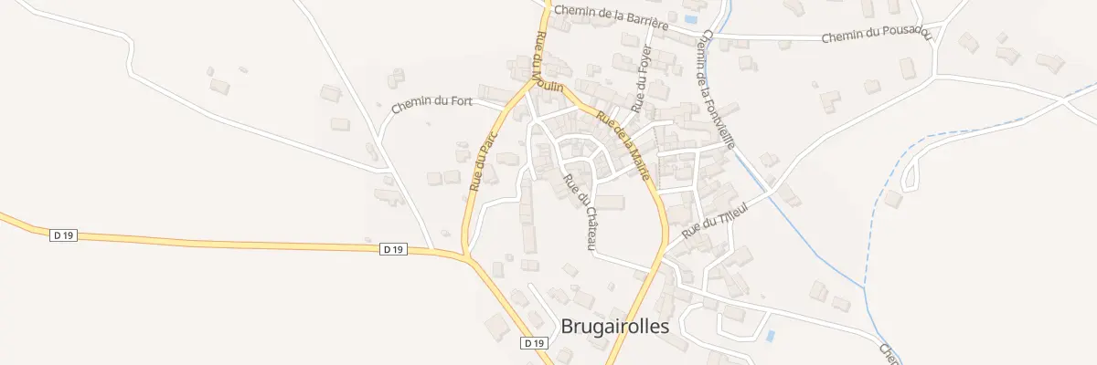Plan du 91 Le Village à Brugairolles