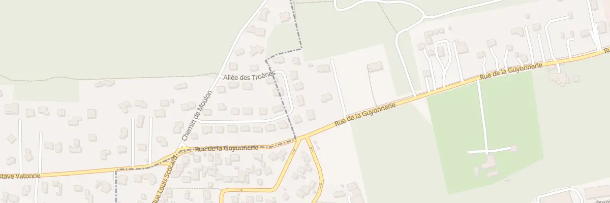 Plan du 22 All des Troènes à Bures-sur-Yvette