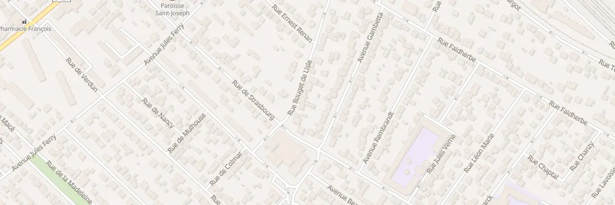 Plan du 45 Rue Rouget de l’Isle à Sartrouville