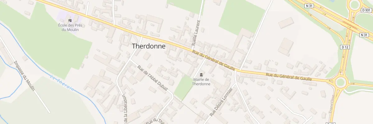 Plan du 52 Rue du Général de Gaulle à Therdonne