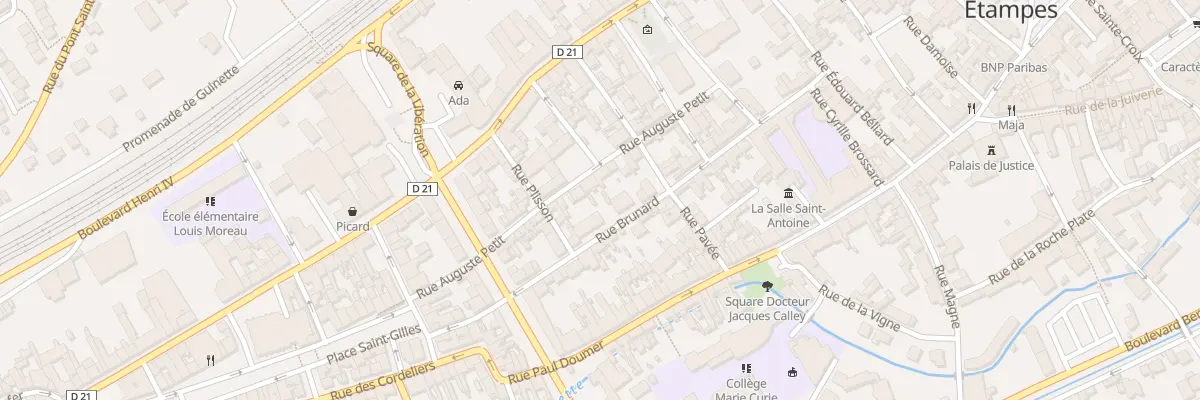 Plan du 17 Rue Auguste Petit à Étampes