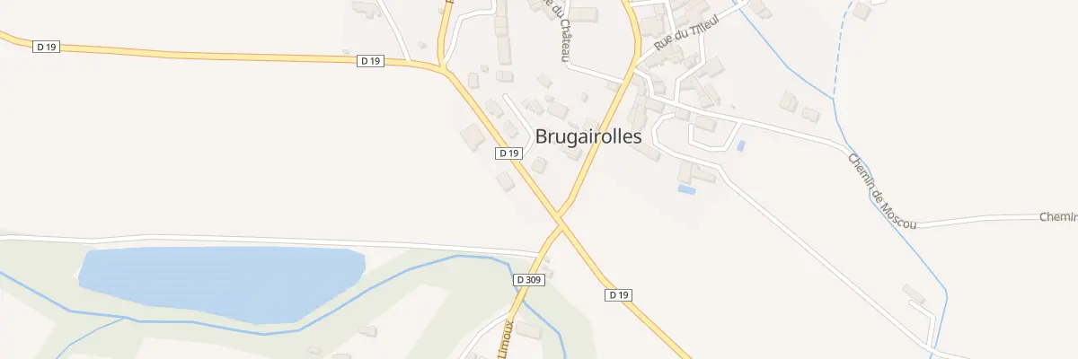 Plan du 106 Le Village à Brugairolles