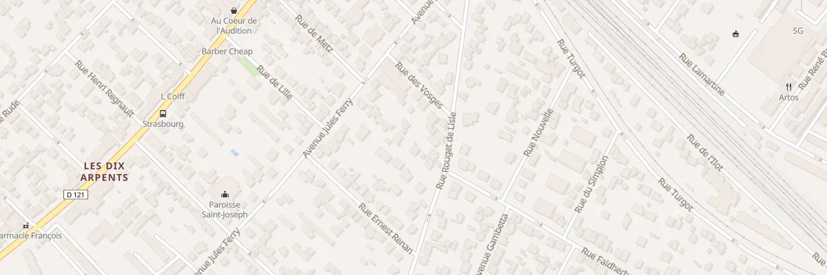 Plan du 36 Rue Rouget de l’Isle à Sartrouville