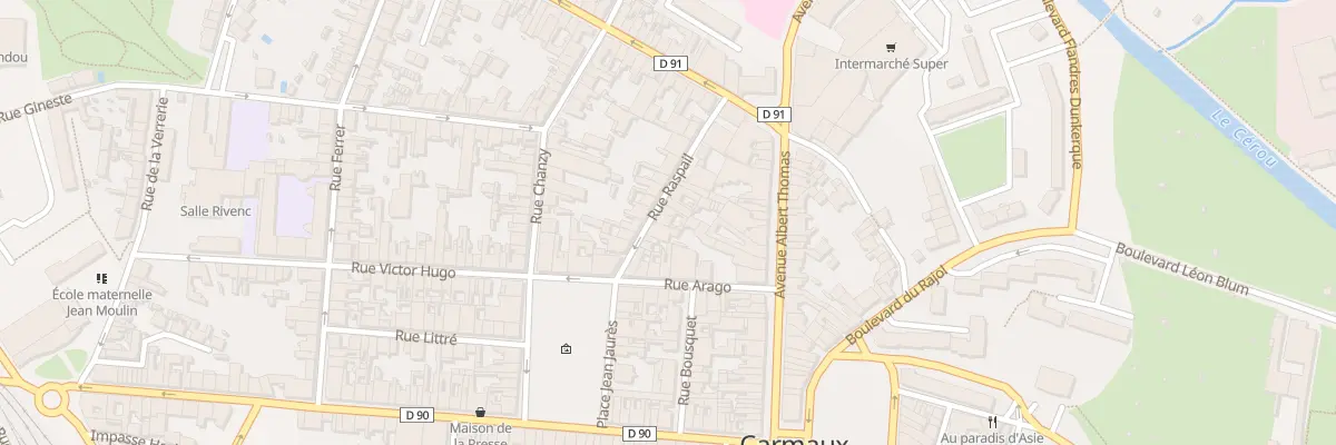 Plan du 10 Rue Raspail à Carmaux