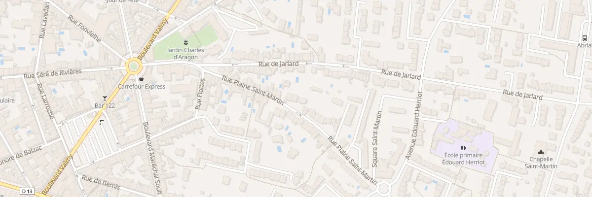 Plan du 33 Rue Plaine Saint-Martin à Albi