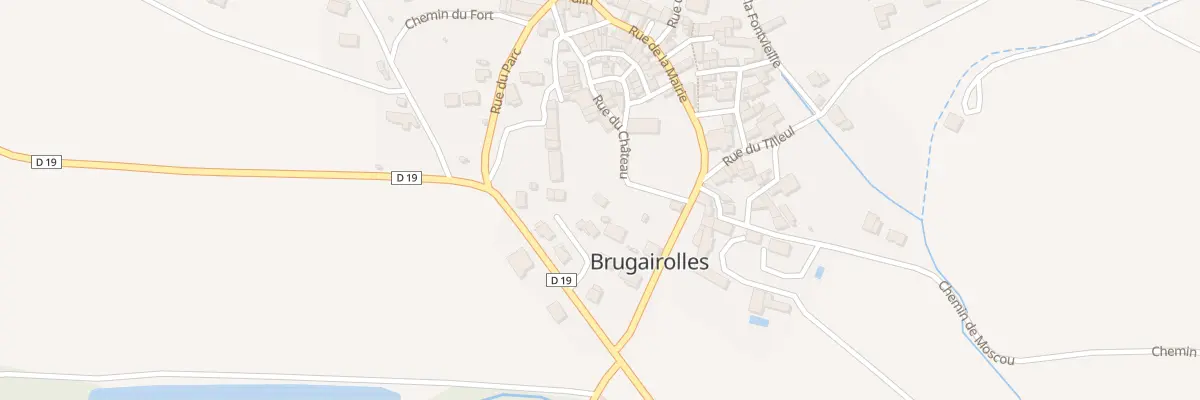 Plan du 107 Le Village à Brugairolles