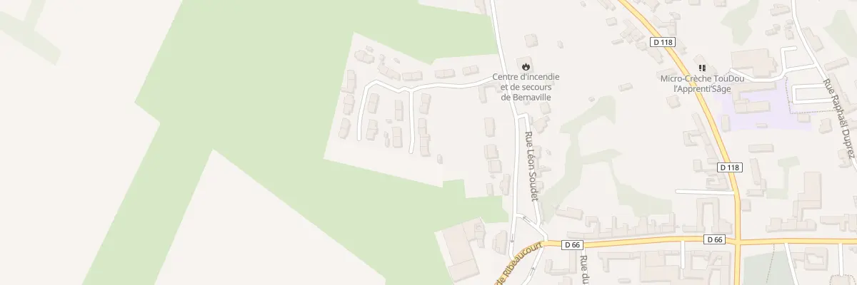 Plan du 21 Res Leon Soudet à Bernaville