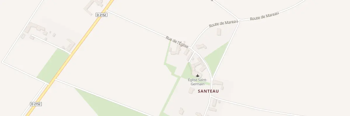 Plan du 1 Rue de l’Eglise à Santeau