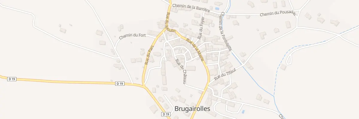 Plan du 8 Rue du Château à Brugairolles