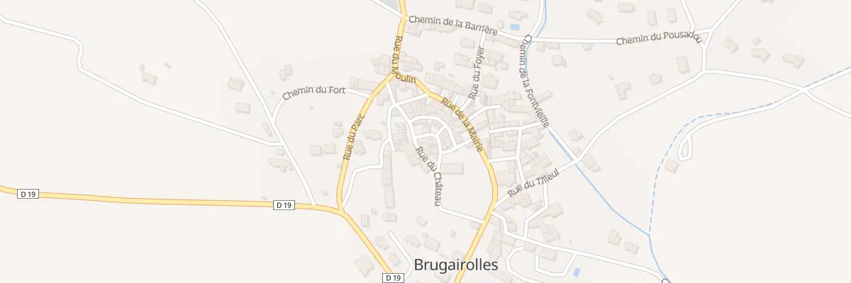 Plan du 86 Rue du Château à Brugairolles