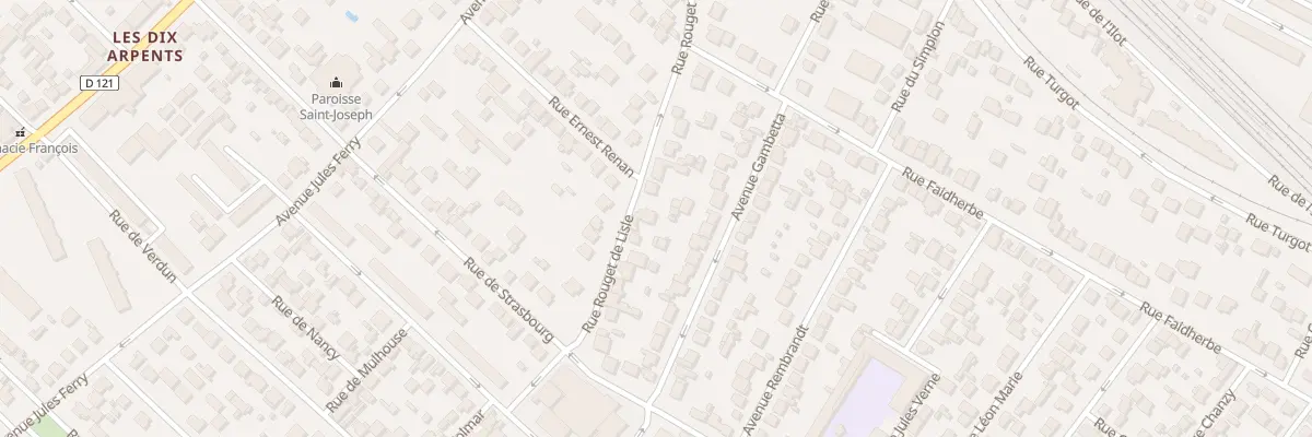 Plan du 37 Rue Rouget de l’Isle à Sartrouville