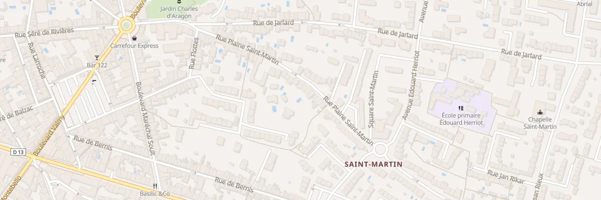 Plan du 56 Rue Plaine Saint-Martin à Albi