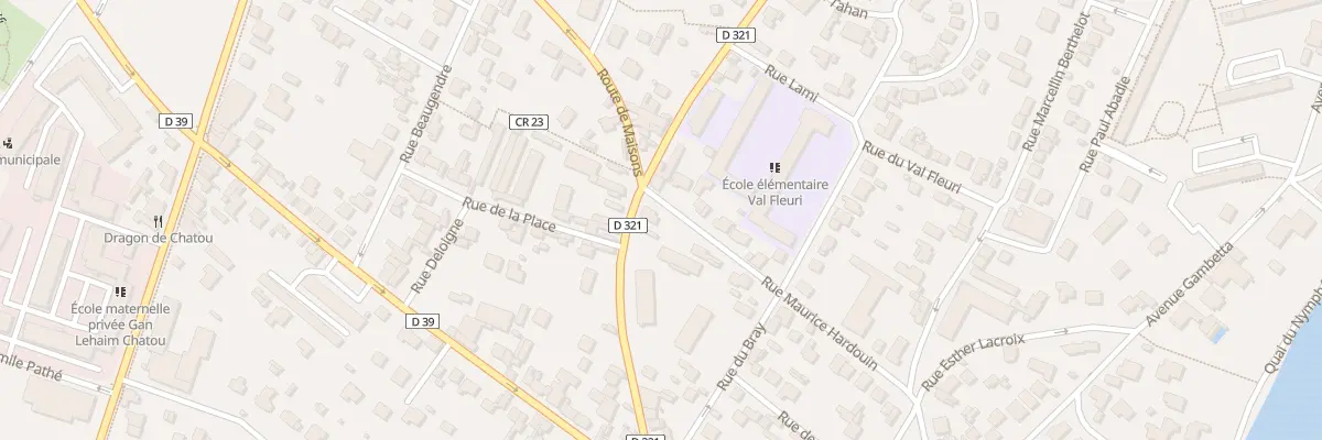 Plan du 62 Rte de Carrieres S Seine à Chatou
