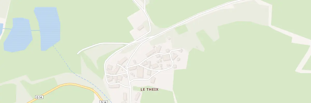 Plan du 25 Le Theix à Malleret-Boussac