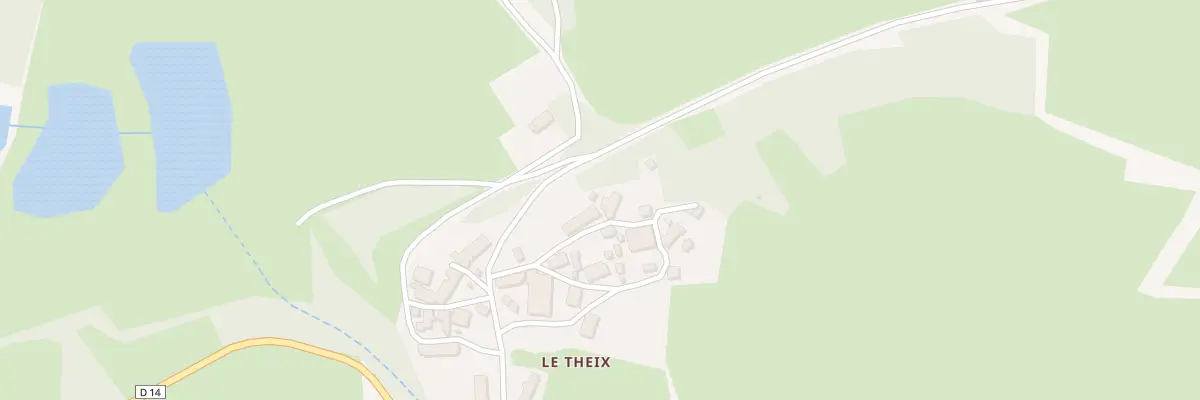 Plan du 23 Le Theix à Malleret-Boussac