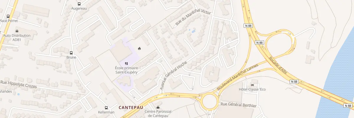 Plan du 7 Av Général Hoche à Albi
