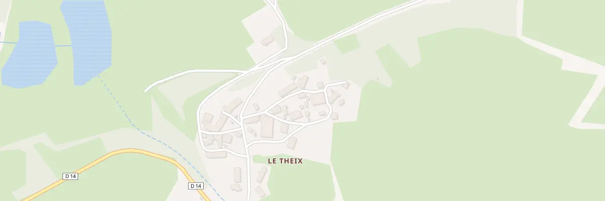 Plan du 24 Le Theix à Malleret-Boussac