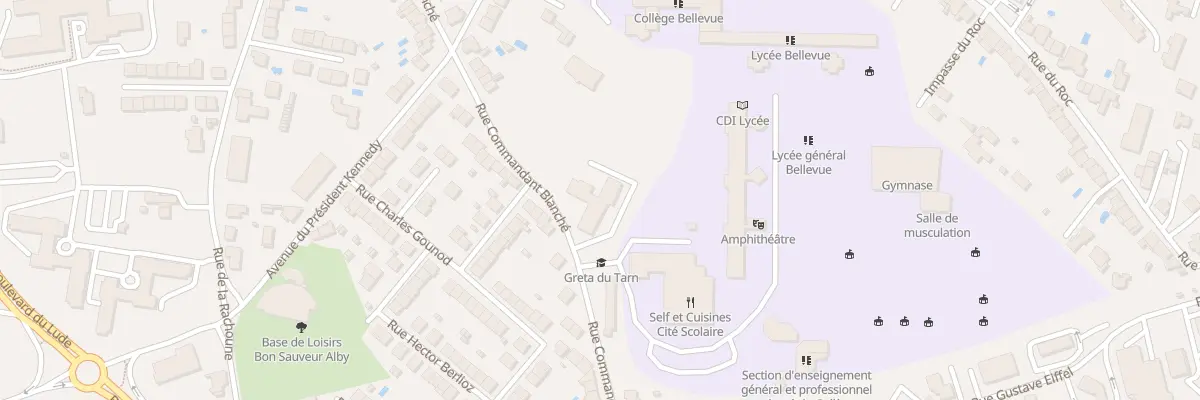 Plan du 129B Rue Cdt Blanche à Albi