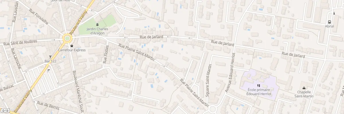 Plan du 43 Rue Plaine Saint-Martin à Albi