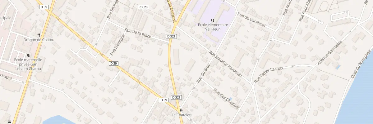 Plan du 46 Rte de Carrieres S Seine à Chatou