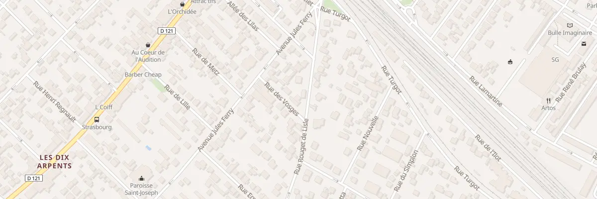 Plan du 24 Rue Rouget de l’Isle à Sartrouville