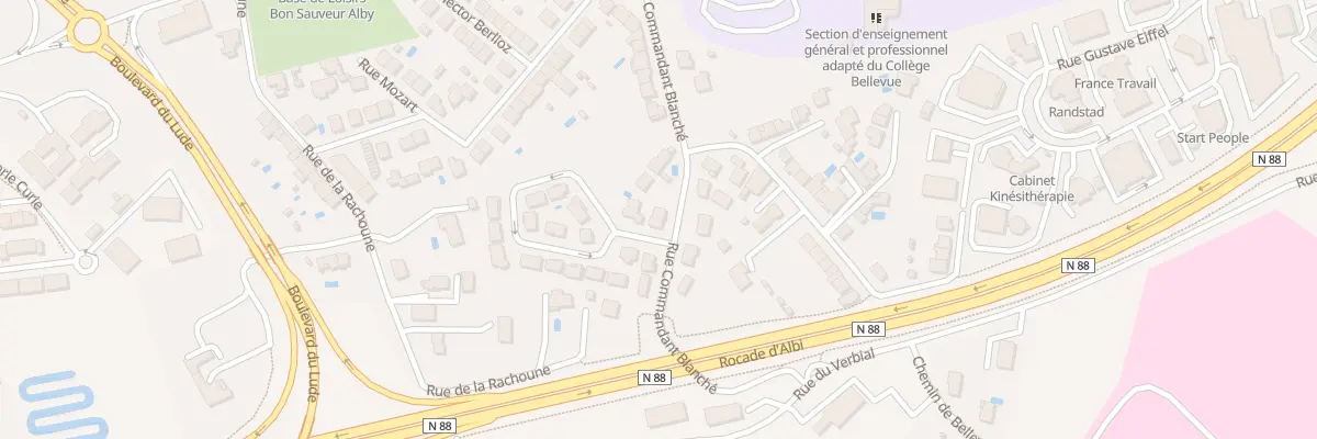 Plan du 192 Rue Cdt Blanche à Albi