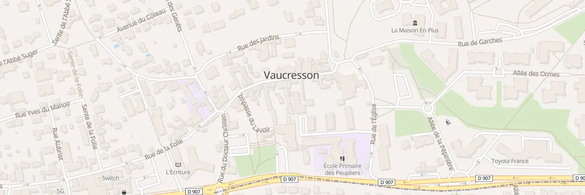Plan du 11 Gr Grande Rue à Vaucresson