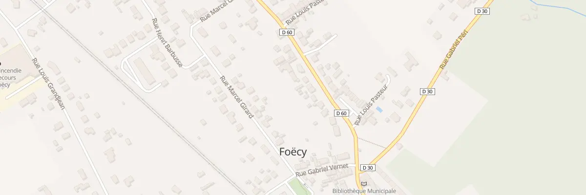 Plan du 9 Rue Louis Pasteur à Foëcy