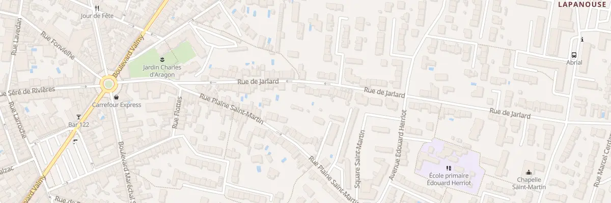 Plan du 40 Rue de Jarlard à Albi