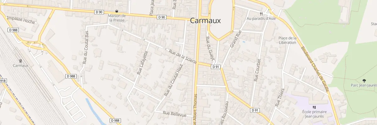 Plan du 84 Av Albert Thomas à Carmaux