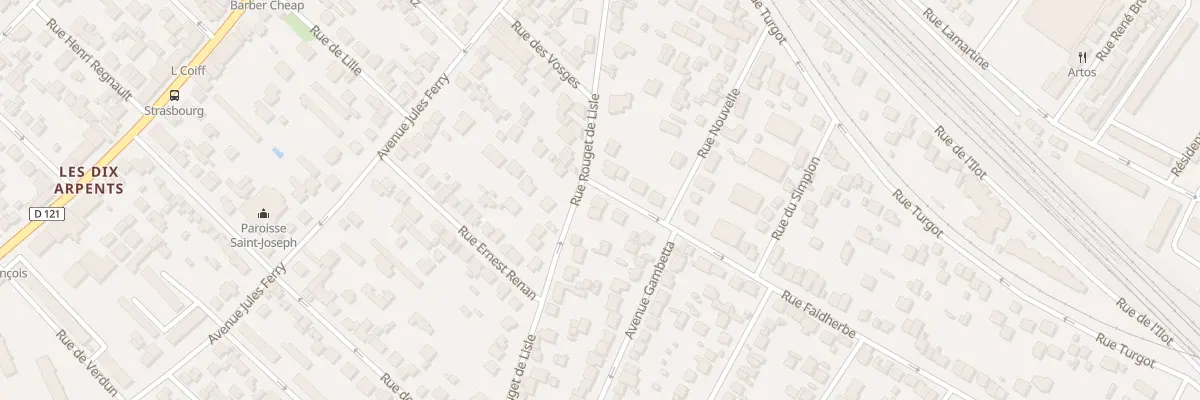 Plan du 2 Rue Faidherbe à Sartrouville