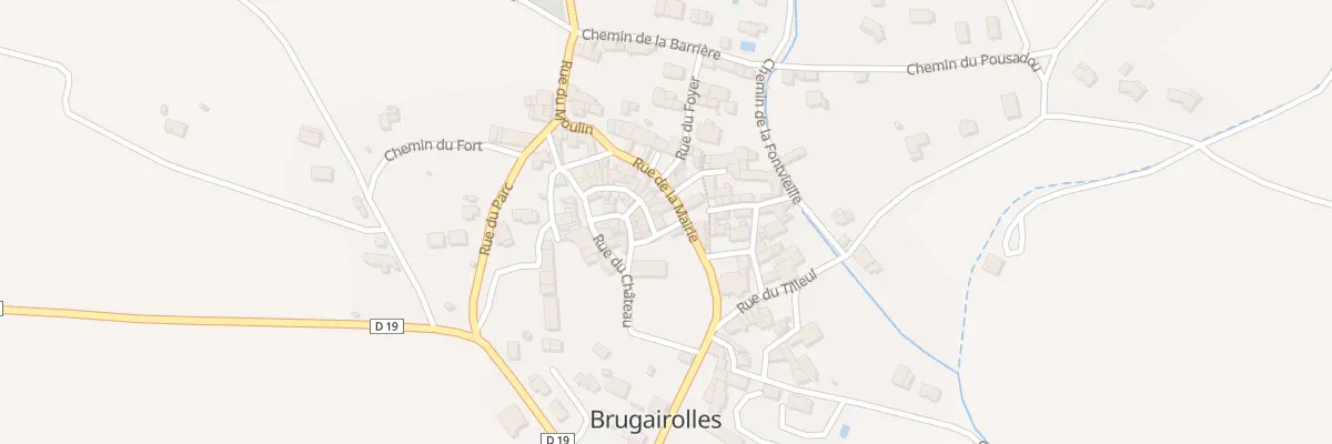 Plan du 62 Le Village à Brugairolles