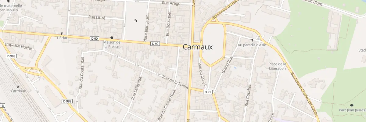 Plan du 66 Av Albert Thomas à Carmaux