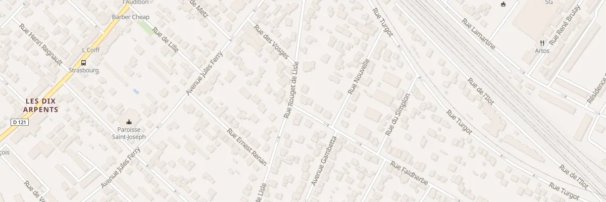Plan du 23Q Rue Rouget de l’Isle à Sartrouville