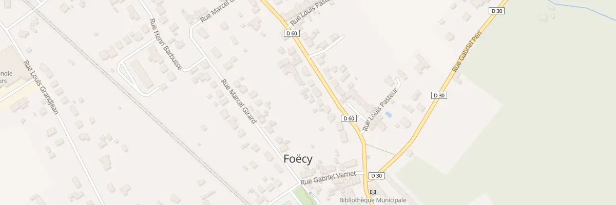 Plan du 7 Rue Louis Pasteur à Foëcy