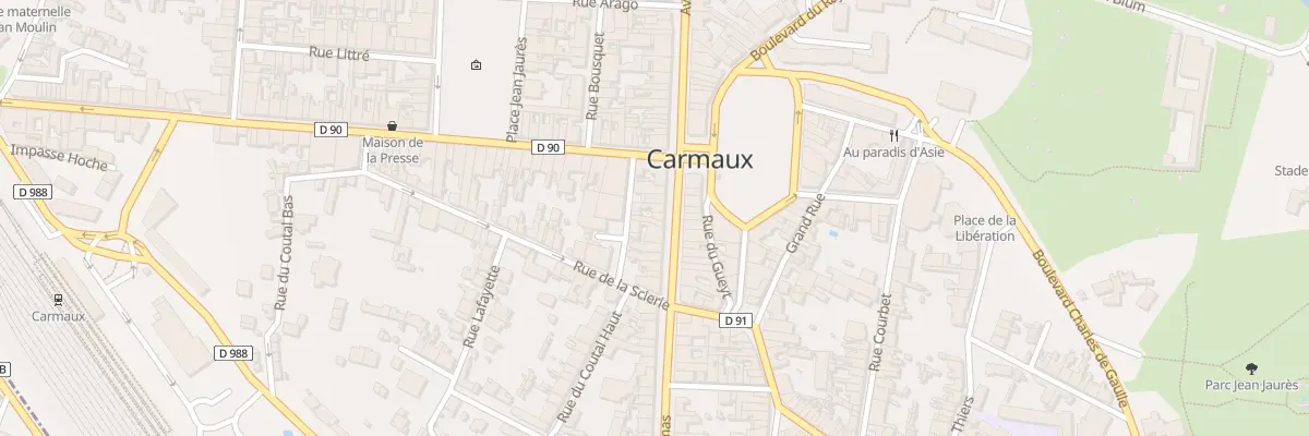 Plan du 68 Av Albert Thomas à Carmaux