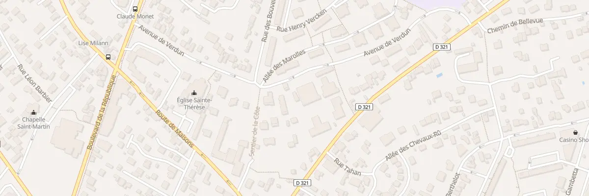 Plan du 6B Av de Verdun à Chatou