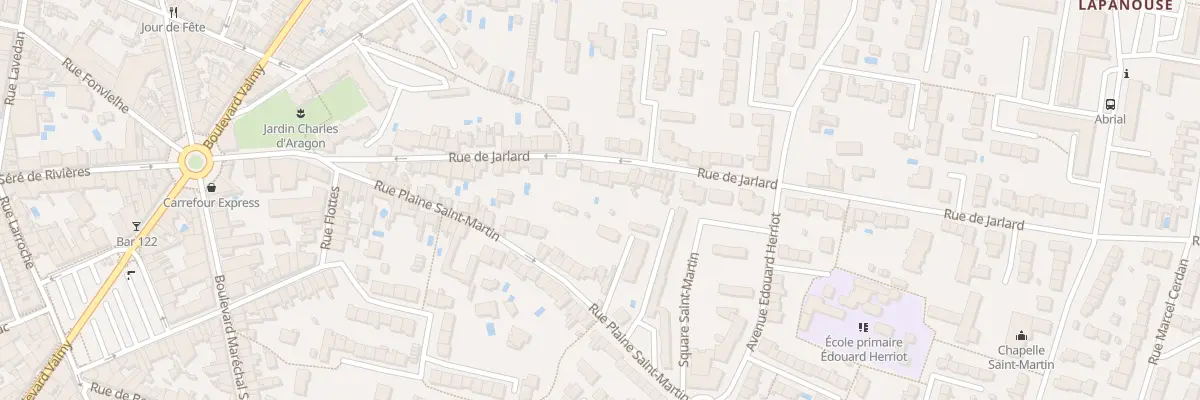 Plan du 44 Rue de Jarlard à Albi