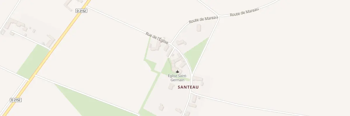 Plan du 5 Rue de l’Eglise à Santeau