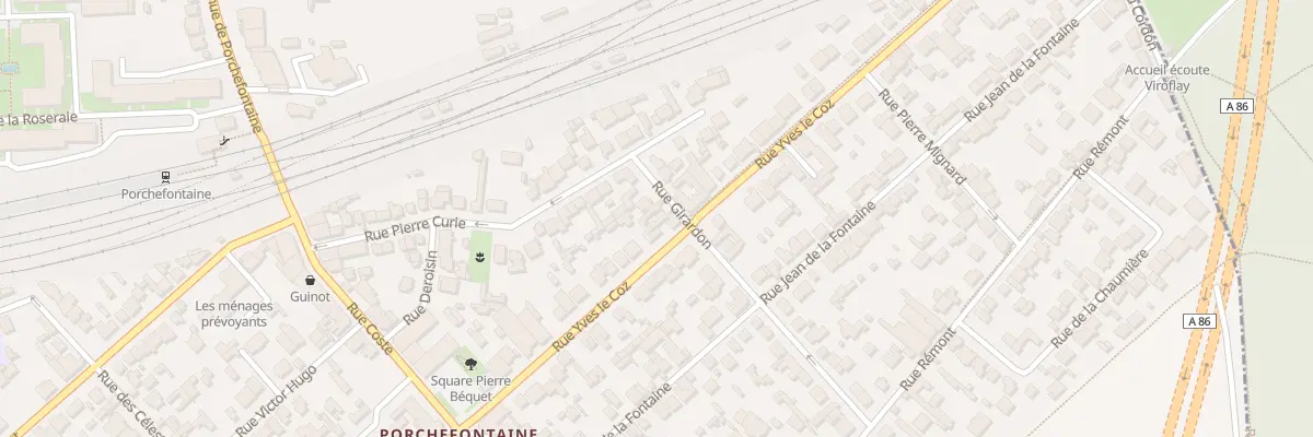 Plan du 6 Rue Girardon à Versailles