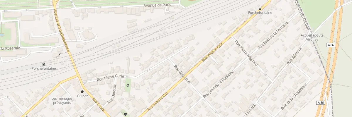 Plan du 1 Rue Girardon à Versailles