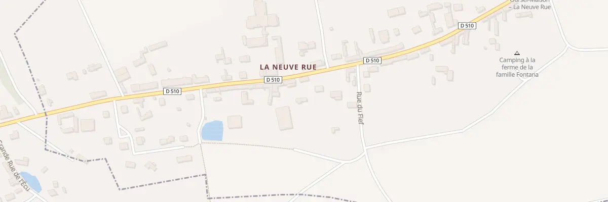 Plan du 28 Vc La Neuve Rue à Oursel-Maison