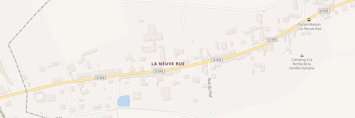 Plan du 33 Vc La Neuve Rue à Oursel-Maison